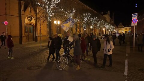 Greifswald - Start des Aufzugs 30.01.2023