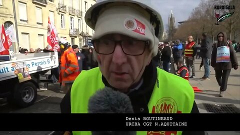 Manifestation anti réforme des retraites à Bordeaux le 07 février 23