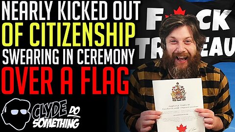 Man Nearly Thrown Out of Citizenship Ceremony Over F🍁ck Trudeau Flag