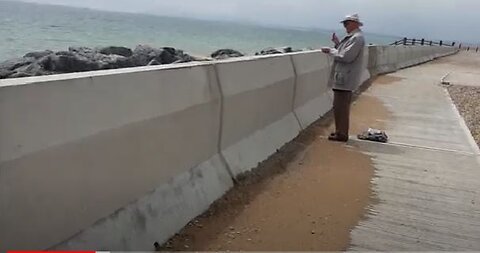 Dowsing Detective Peter Vincent at Judges Point, Rye UK A link to MARS 19 6 2019 27mins windy day