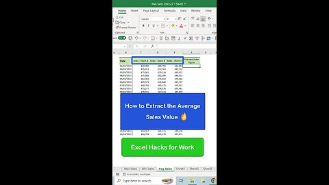 Excel Average Function - it's Nice & Easy to Use 😍