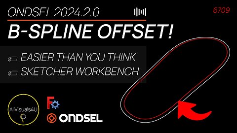 ⚡ Ondsel Tutorial - FreeCAD B Spline - FreeCAD Sketcher - Ondsel FreeCAD Offset Sketch