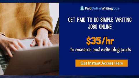 Get Paid To Do Some Writing Jobs Online