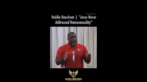 Pastor Voddie Baucham speaks about the sin of homosexuality. #homosexuality