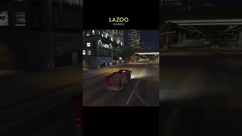 fire truck drive in night on mission #shorts #gta5 #gtav #lazoogames