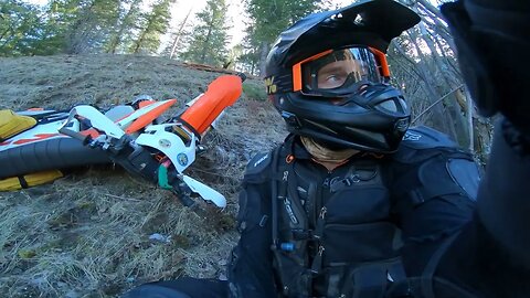 Steep Dirtbike Hillclimb KTM 300xc - 3 Attempts