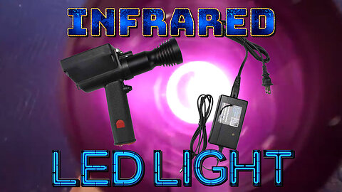 Infrared LED Pistol Grip Spotlight - 15 Hour Runtime - Rechargeable Lithium Ion - 3 Watt