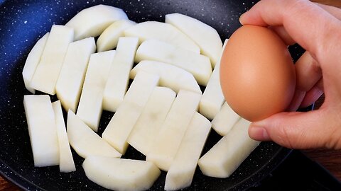 1 POTATO 1 EGG. My kids want this everyday! Simple and delicious breakfast recipe