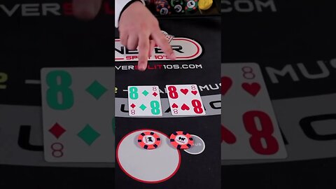 Blackjack Strategy Shorts. Splitting 8’s NeverSplit10s #shorts