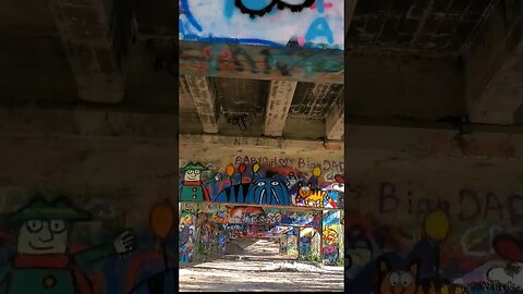 Beneath the Graffiti Bridge to Nowhere 5 #shorts