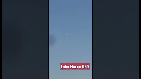 UFO just before it was shot down over Lake Huron by F-16 fighter