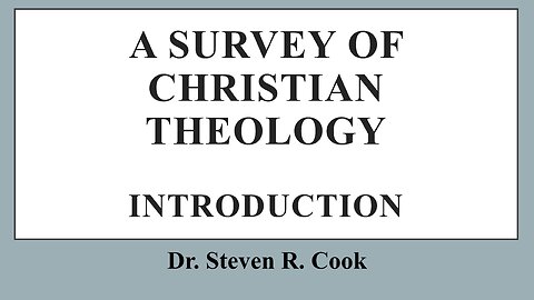 Intro to Survey of Theology