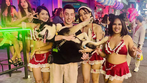 Pattaya's MOST Controversial Street 🇹🇭: Exploring Soi 6 with My Husky (Unfiltered!)