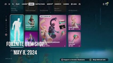 Fortnite Item Shop|May 8, 2024(*New* Snapshot Swagger Emote)