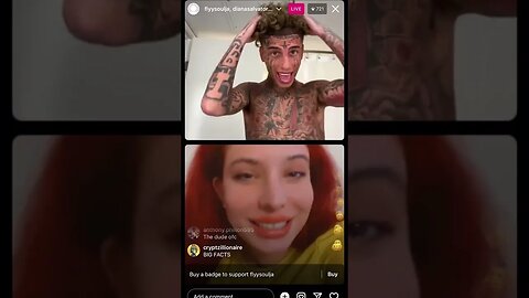 Flyy Soulja AKA Island Boy Instagram Live: Flyy roast A Red Head Girl On Live *Hilarious* 07.02.23.