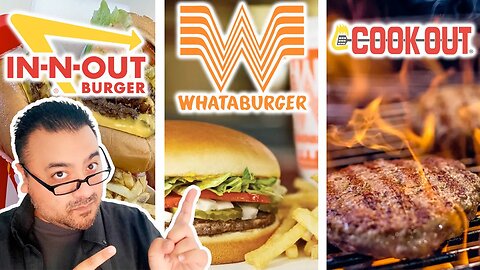 In-N-Out VS Whataburger VS Cookout Burger (Traveling Challenge) Which Is The Best Burger In America?