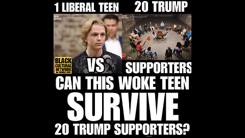 BCNN#86 1 Liberal Woke teen vs 20 Trump supporters!