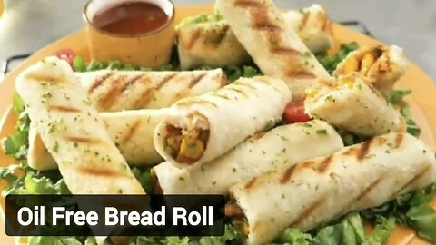 Oil free chicken 🐔 bread 🍞 roll