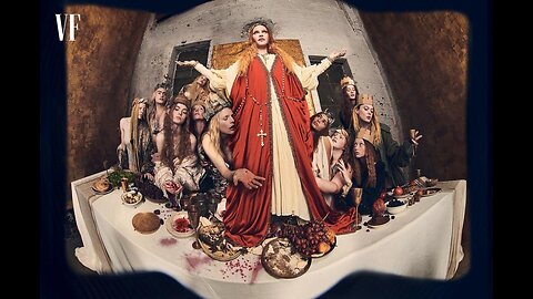 MADONNA RETURNS FROM UNDER A GIANT ROCK TO ONCE AGAIN MOCK THE KING OF KINGS..