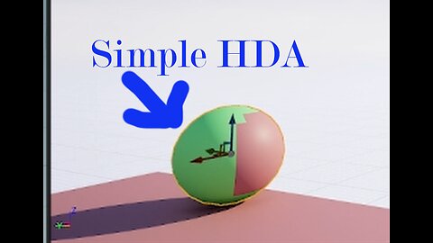 How to create a Houdini Simple HDA: Two Materials on One Sphere