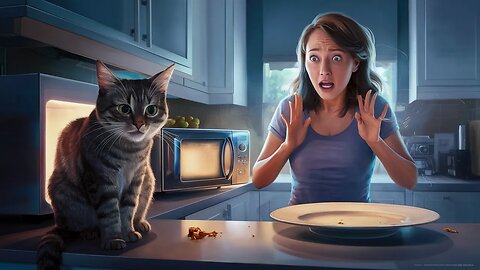 "Kitchen Capers: A Culinary Confusion with Cat-astrophic Consequences!"