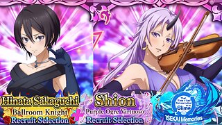 SLIME ISEKAI Memories: Shion Purple Orge Virtuoso & Hinata Ballroom Knight Recruit Selection Summons