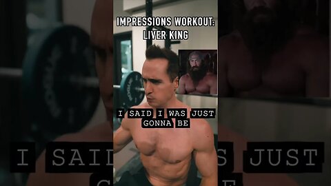 Impressions Workout: Liver King #shorts #fitness #gymhumor #liverking #workoutvideo