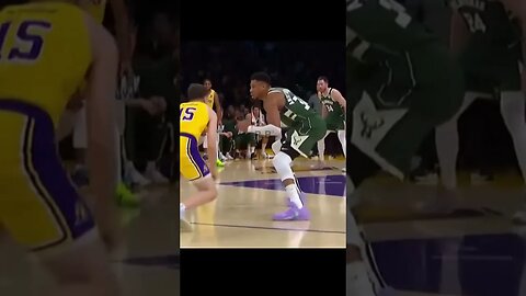 Austin Reaves FILTHY CROSSOVER On Giannis Antetokounmpo And Crypto Arena GOES WILD #crossovermeme