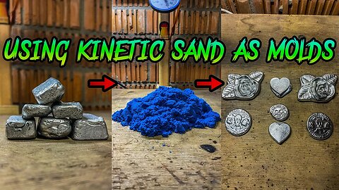 Zinc Meets Sand: Amazing Kinetic Sand Casting Experiment! #zinc #kineticsandasmr #kineticsand