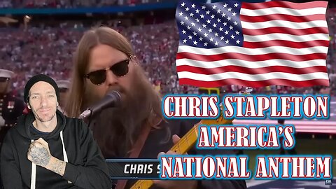 I HAD CHILLS!!! Chris Stapleton gives a moving rendition of the 'National Anthem' (REACTION)