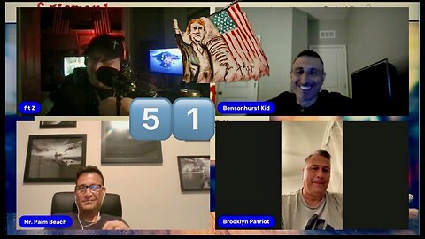 Monday LIVE at 9pm EST! With Awe -Episode 51 Fitz, Brooklyn Patriot, Bensonhurst Kid, and Mr Palm Beach