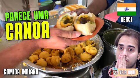 VADA PAV SERVIDO de uma FORMA DIFERENTE! Reagindo a COMIDAS DE RUA INDIANAS | Veja Aqui Reacts