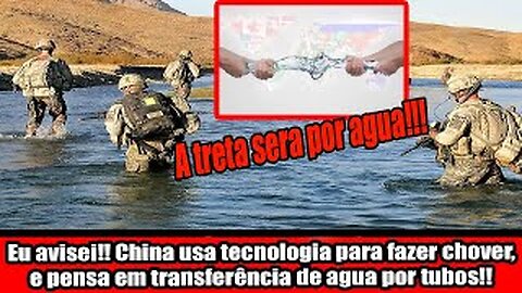 Eu avisei!! China usa tecnologia para fazer chover, e pensa em transferência de agua por tubos!