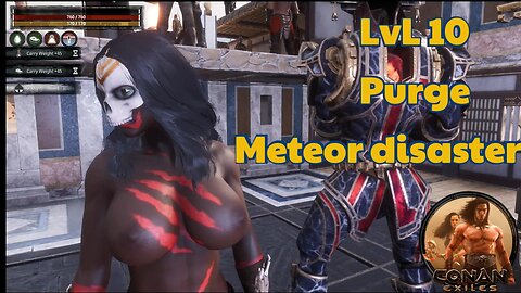 Conan Exiles Lvl 10 purge Meteor shower Destruction Busty Boobs #conanexiles