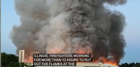 Massive FIRE at Illinois POULTRY FARM killing 1.3 Chickens! COINCIDENCE???