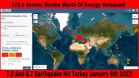 7.8 And 6.7 Magnitude Earthquake Strike Turkey February 6th 2023!