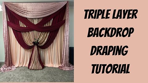 Triple Layer Draped Backdrop