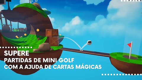 Golfie - Supere Desafiadores Partidas de Mini Golf com a Ajuda de Diversificadas Cartas Mágicas