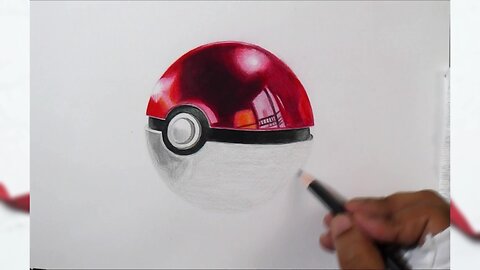 Drawing Realistic Pokeball #pokemon