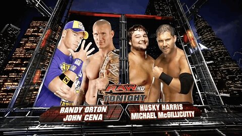 John Cena & Randy Orton vs Husky Harris & Michael McGillicutty (Full Match)