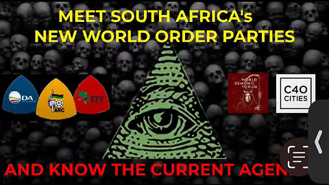 SOUTH AFRICA’s NWO CONTROL. IT’S ALL STRATEGICALLY SET UP. There are no coincidences..