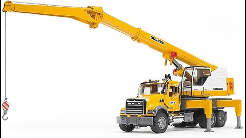 Camión Grúa Bruder 02818 Mack Granito Liebherr Juguete para Niños Y Niñas