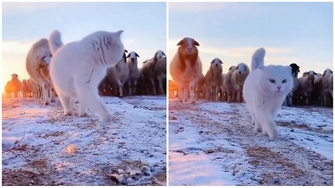 "Watch the Majestic Walk of the Cat Queen"