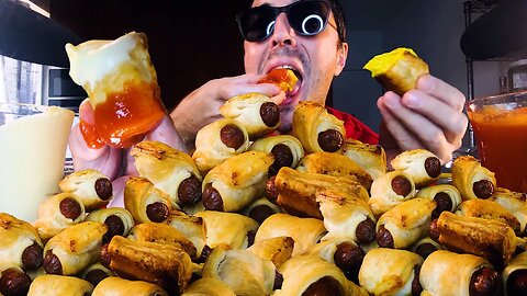 DIPPING SAUCE Mini Sausage Roll Party ! * ASMR MUKBANG *