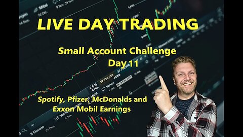 LIVE DAY TRADING | $2.5k Small Account Challenge - Day 11 | S&P500 | $NASDAQ | $SPOT | $MSGM |