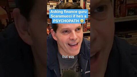 I ask Scaramucci if he’s a psychopath #shorts