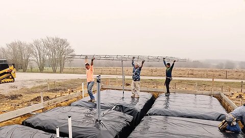 Laying Plastic & Rebar for Concrete House Slab, 4' deep beams, so strong! Building Our Own House!