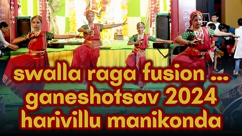 Swalla Raga Fusion Adi Tala Dance Performance at Ganesh Festival 2024 | Keosha Arts & Bharatanatyam