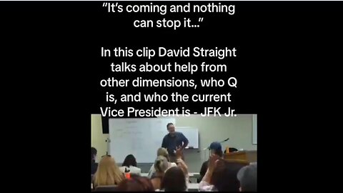 David Straight Tells Us Who Q is & JFK Jr is President's VP (2022)