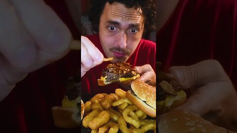 ASMR EATING BURGER KING BACON STEAK N CHEESE BURGERS